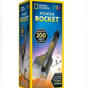 new NATIONAL Geographic POWER Rocket MOTORIZED Launcher 200 FT  STEM